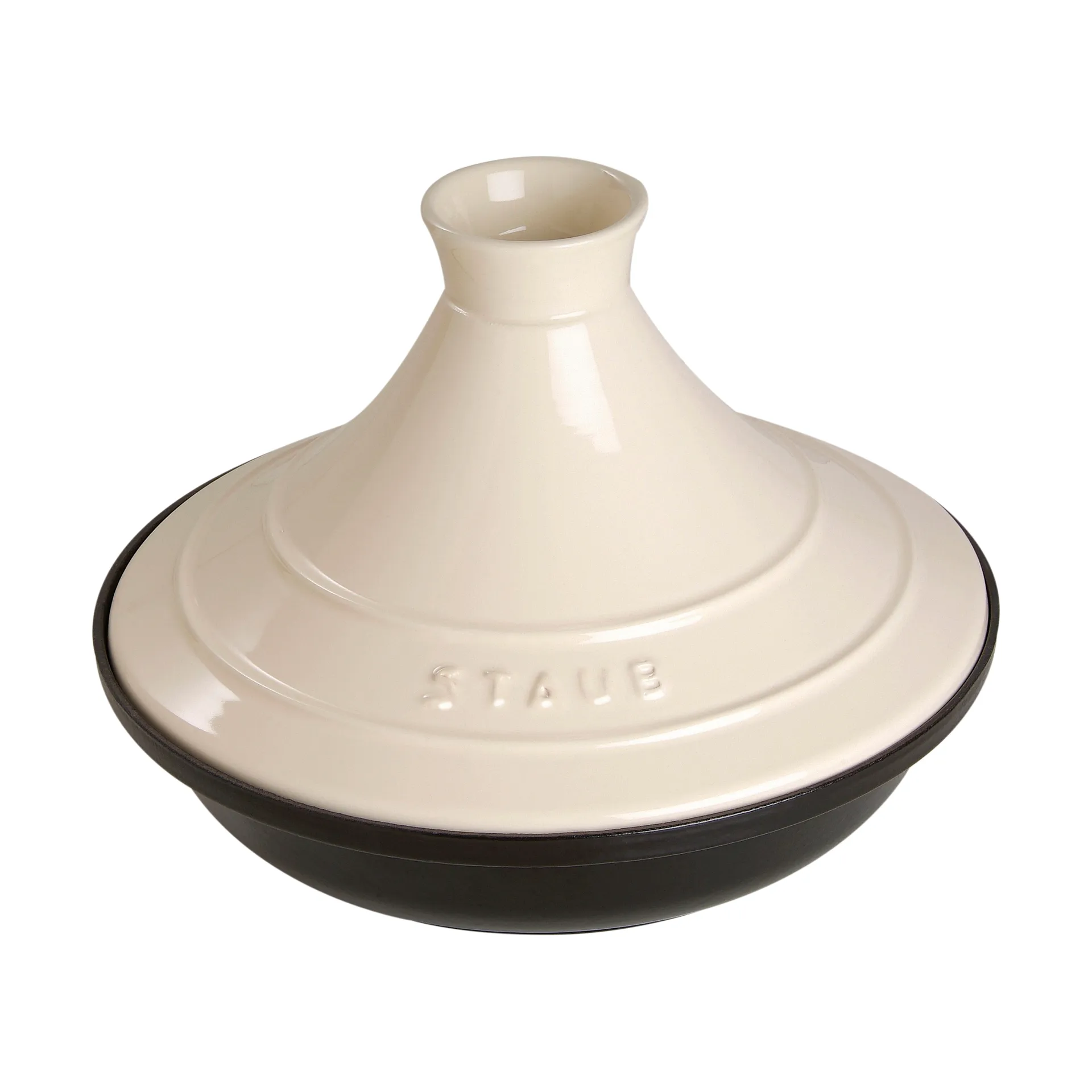 Staub Tagine støpejern svart-beige, 20 cm STAUB