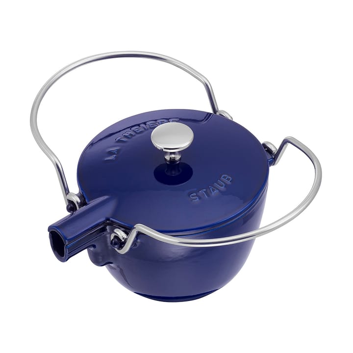 Staub tekanne støpejern rund 1,15 L, Mørkblå STAUB