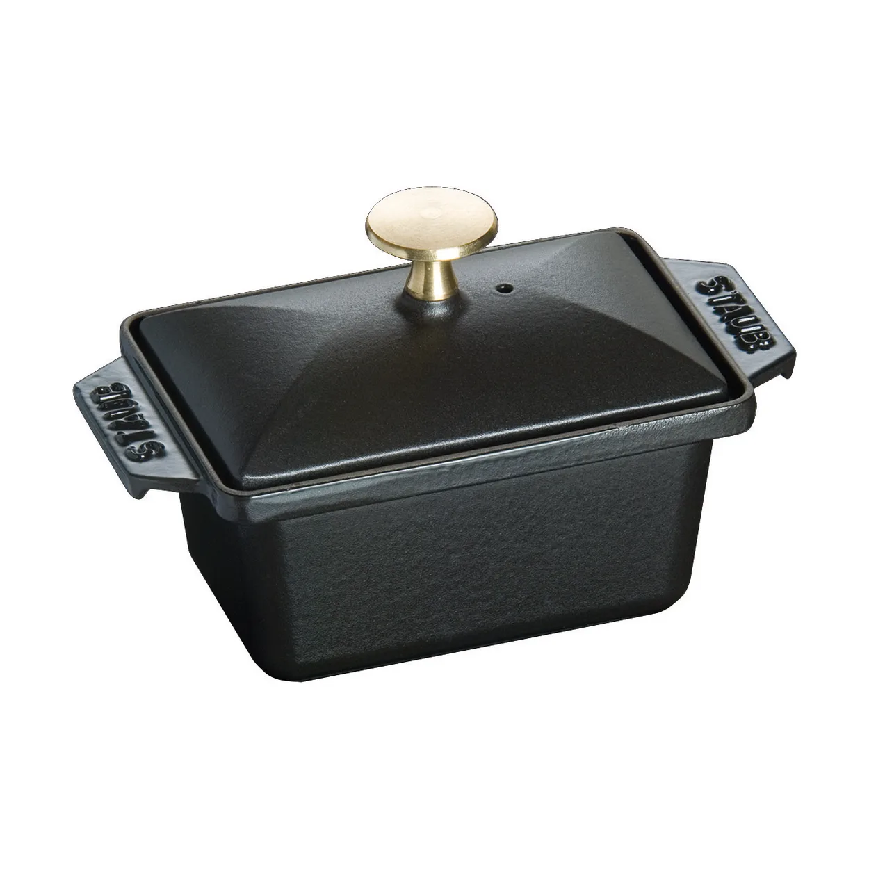 Staub Terrine ovnsform støpejern svart 15x11 cm | Skandinavisk Design | Ildfaste former | Svart