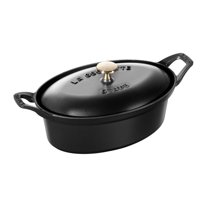 Vintage La Coquette gryte oval 1,7 L, Svart STAUB