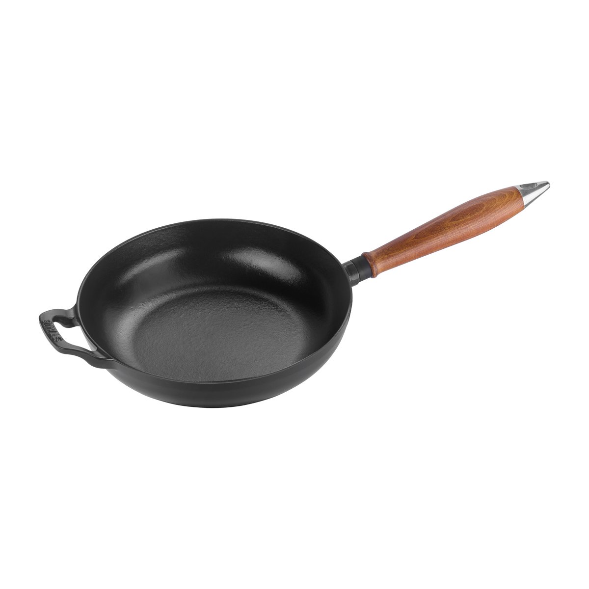 STAUB Vintage stekepanne med trehank 24 cm Svart | Skandinavisk Design | Stekepanner | Svart