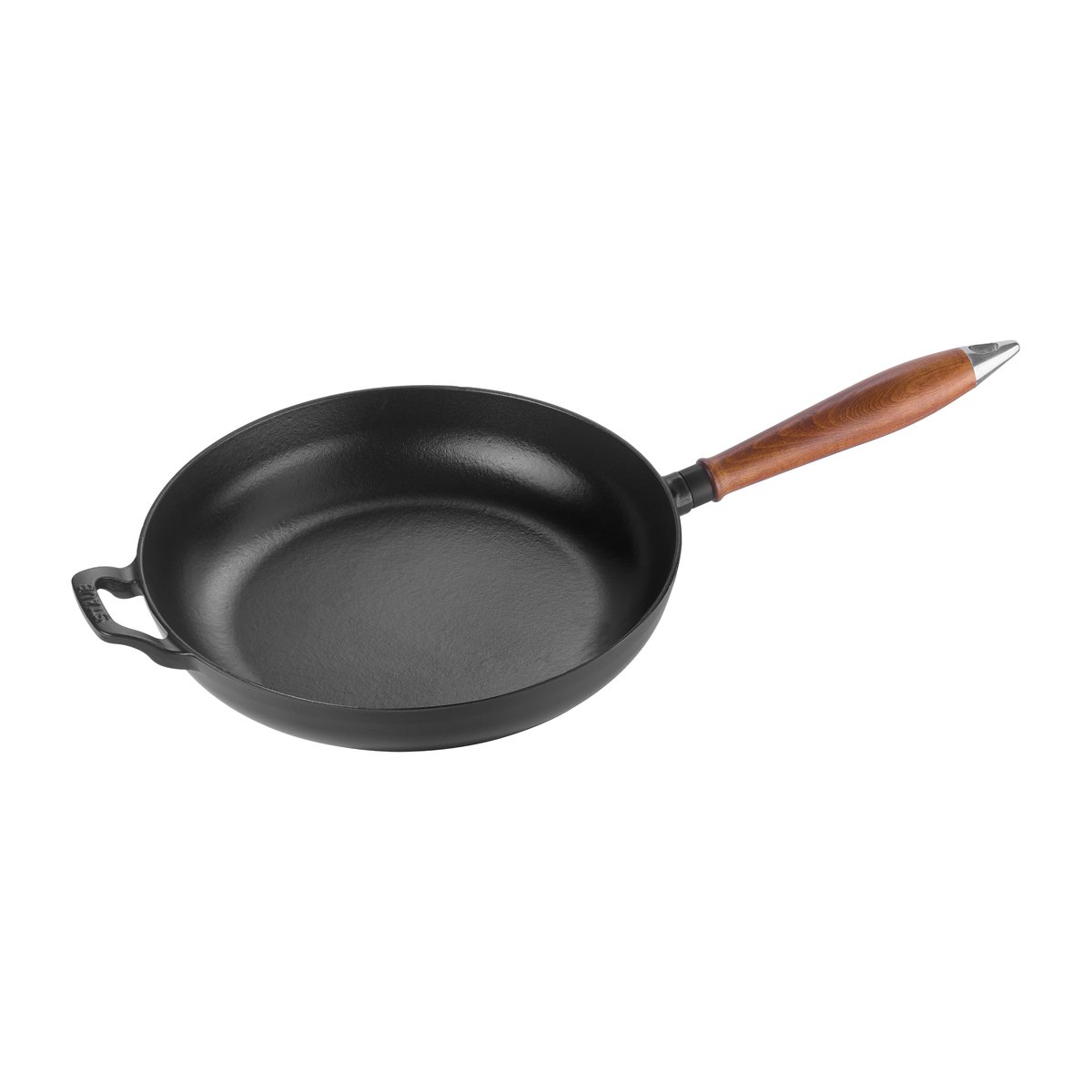 Vintage Stekepanne med trehåndtak 28 cm