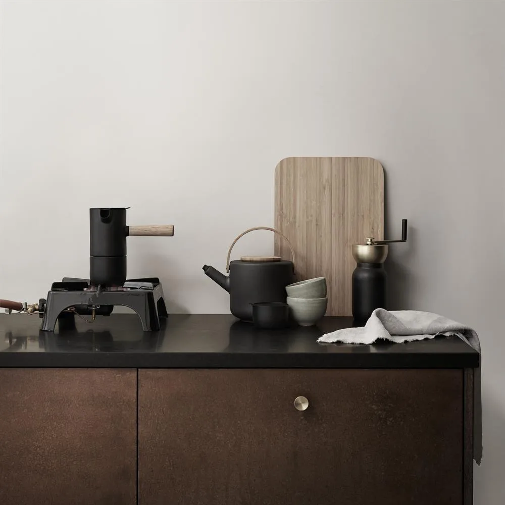 Collar kaffekvern, sort-messing Stelton