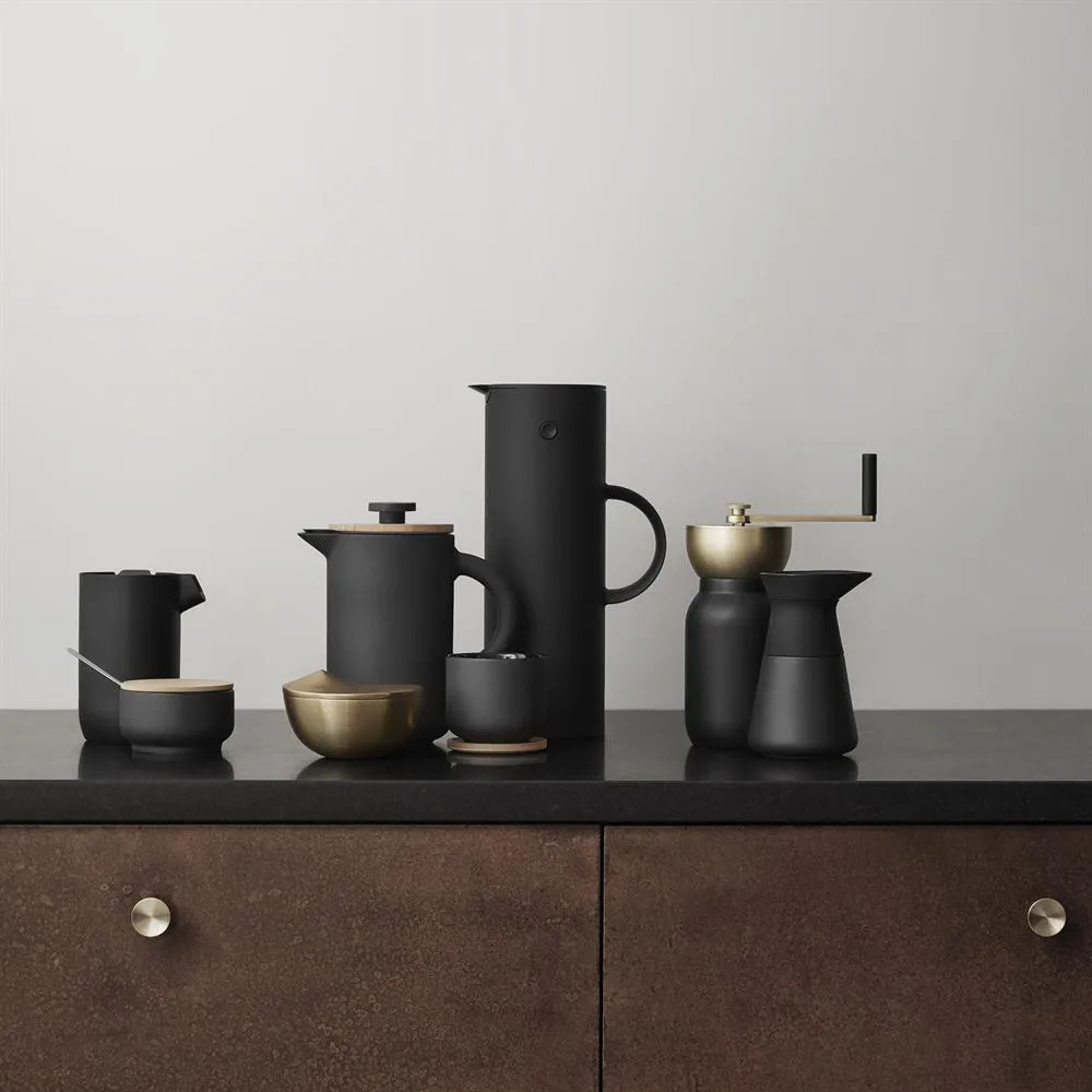 Collar kaffekvern, sort-messing Stelton