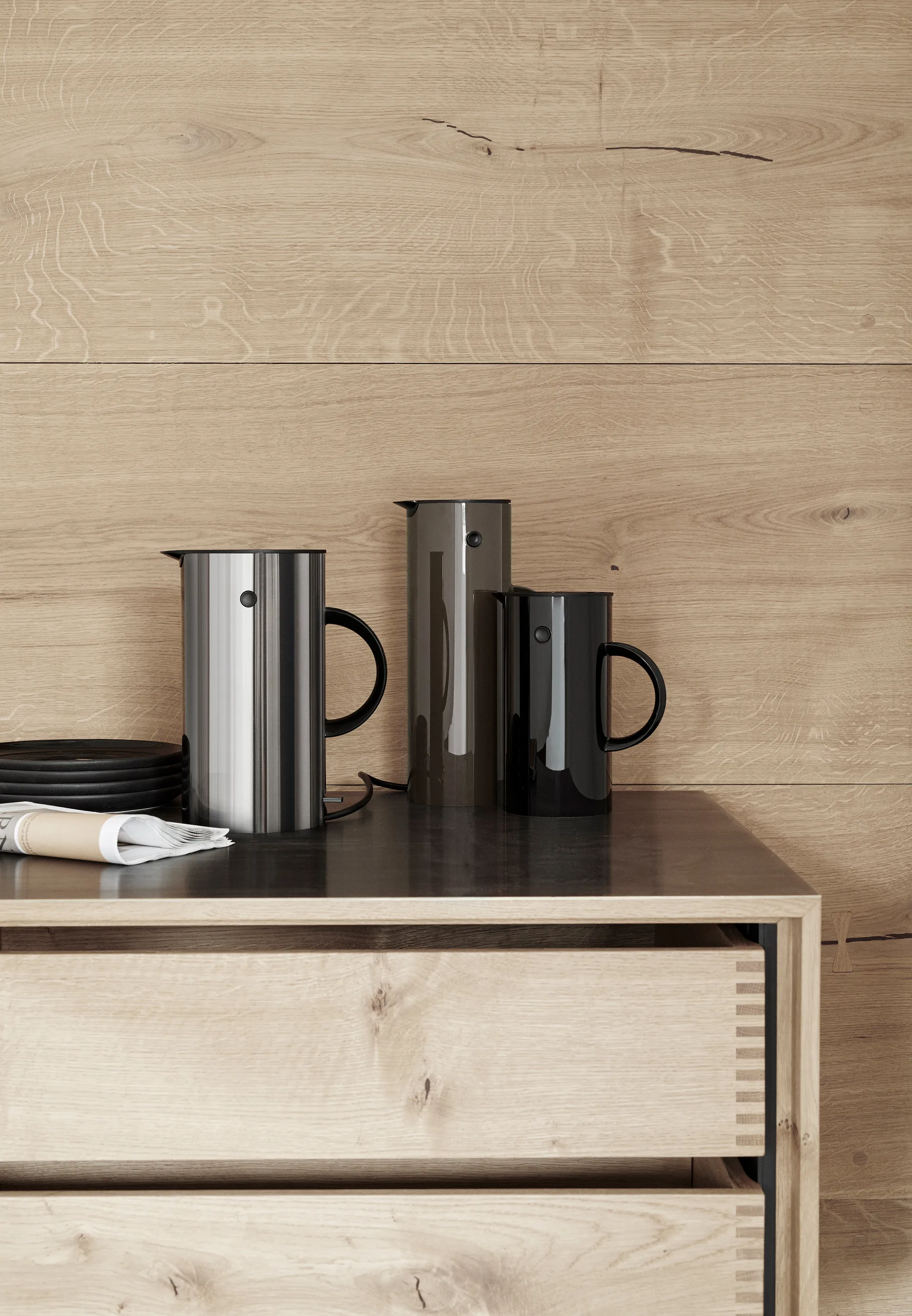 EM77 vannkoker 1,5 l, Stål Stelton