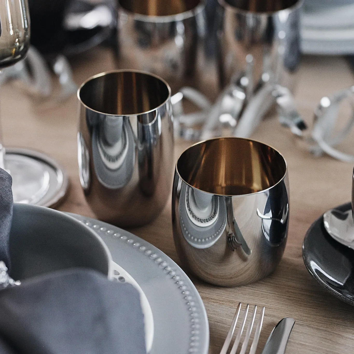 Foster vannglass 20 cl, rustfritt stål Stelton