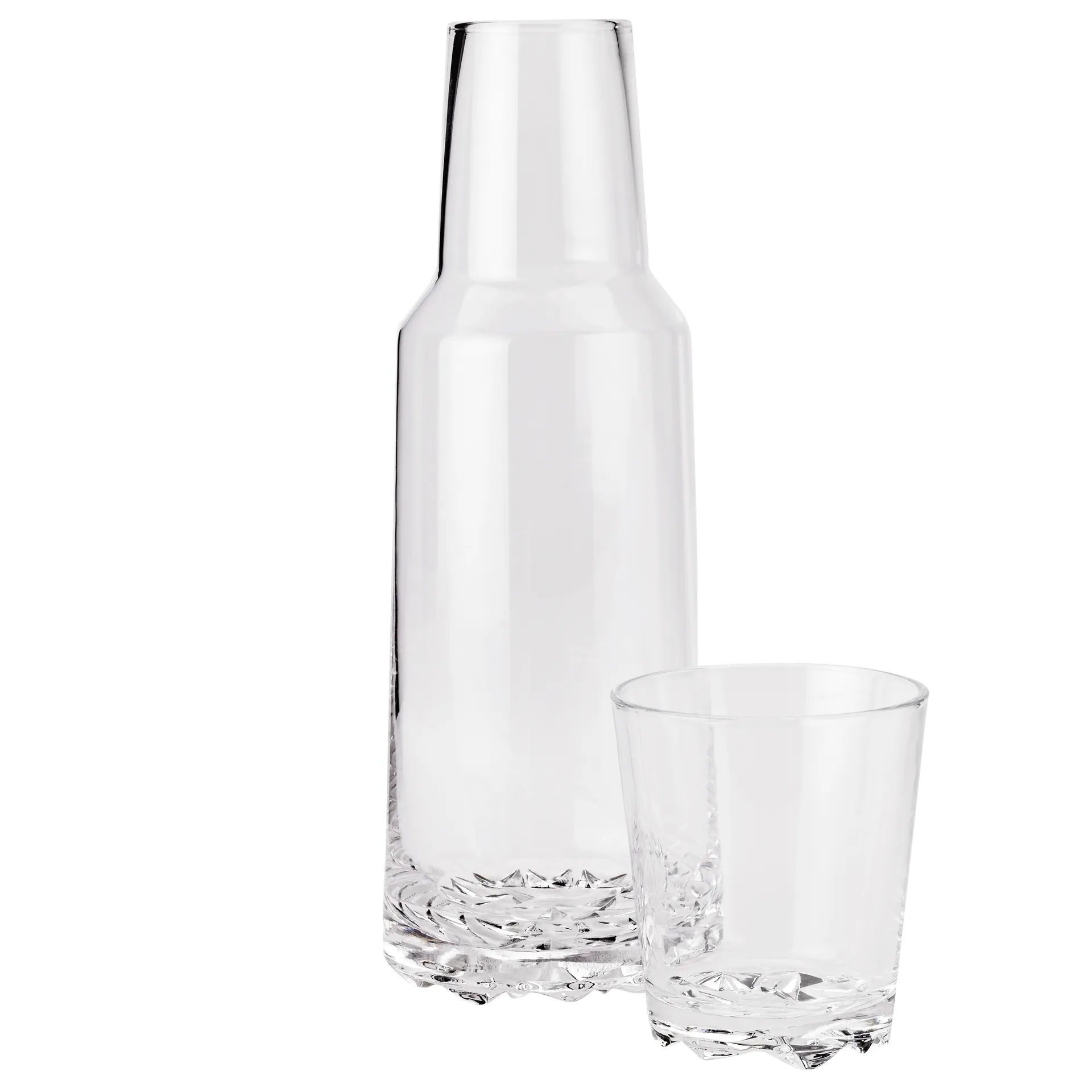 Glacier karaffel med drikkeglass, Klar Stelton