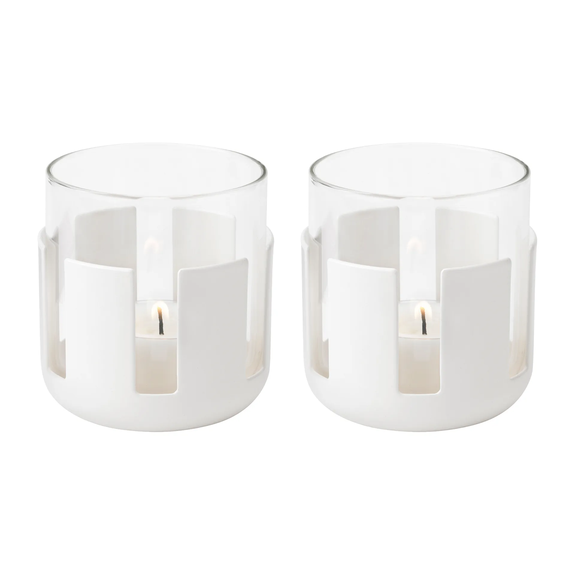 Luna telysholder 2-pakning, Soft white Stelton