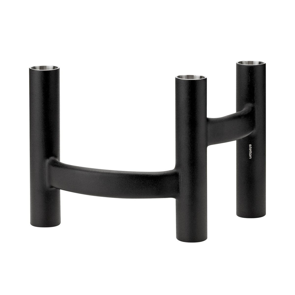 Stelton Ora trearmet lysestake Svart