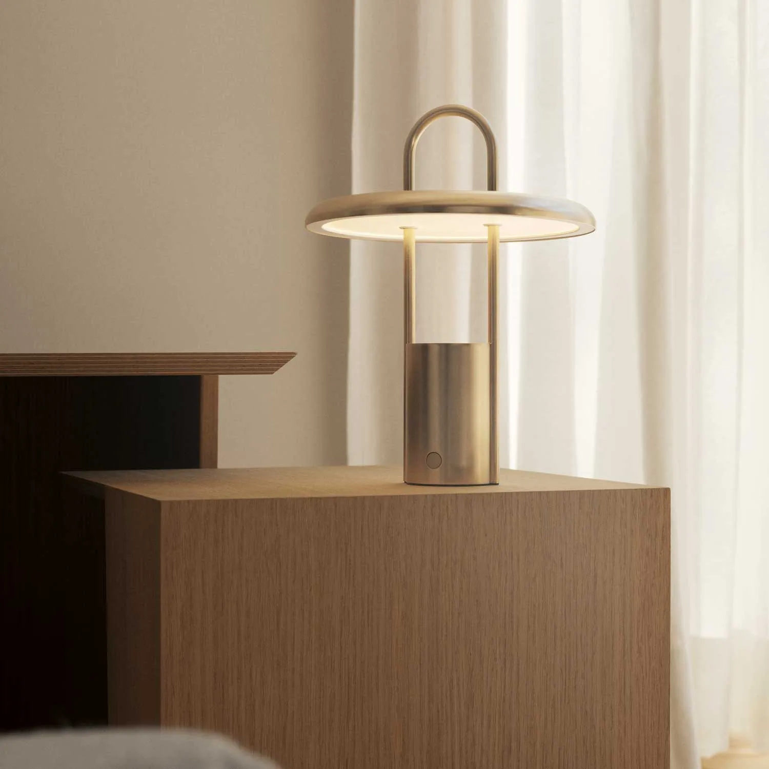 Pier LED-lampe portabel 25 cm, Brass Stelton