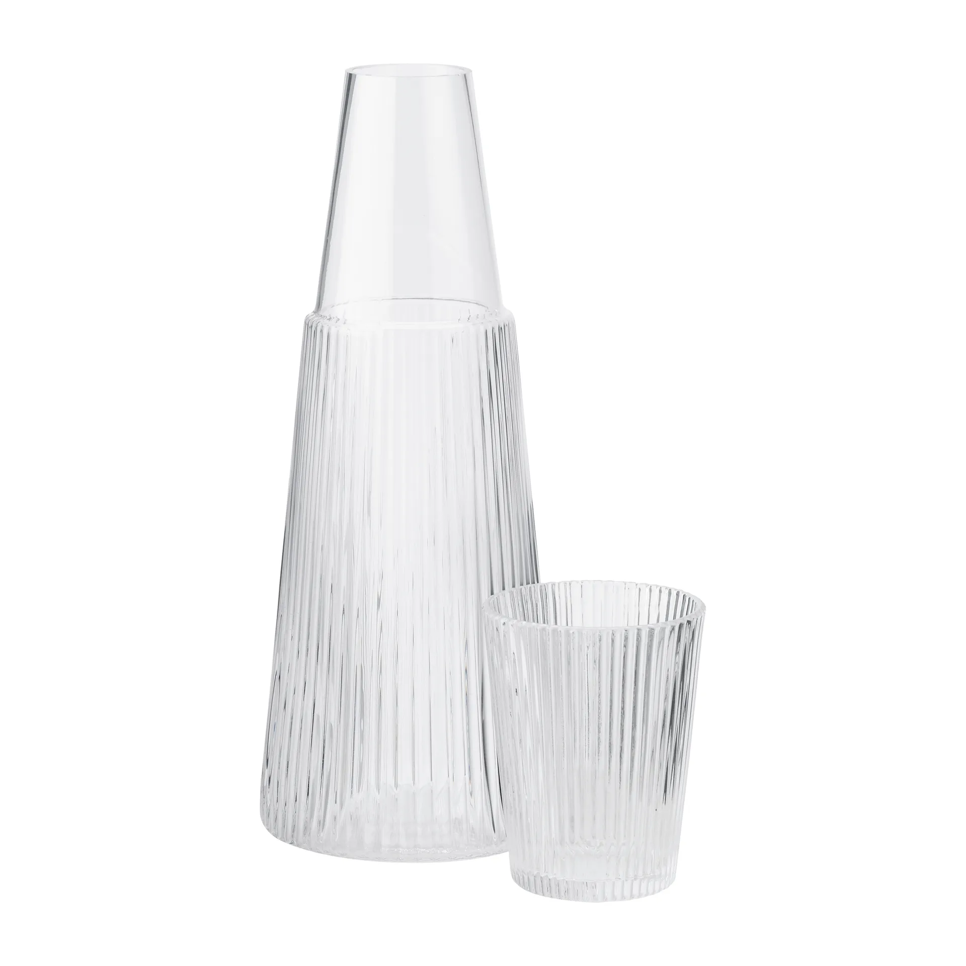 Pilastro karaffel med drikkeglass, Clear Stelton