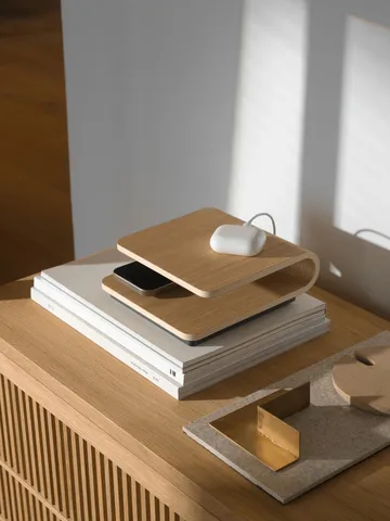 Ro trådløs lader - Oak - Stelton