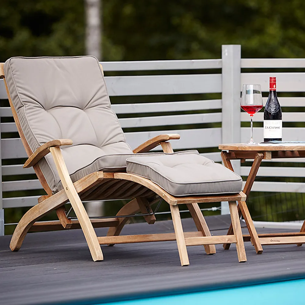 Alnö sidebord Ø 55 cm, Teak Stockamöllan