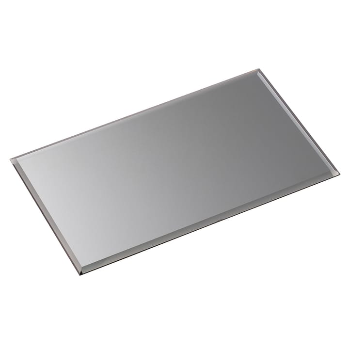 Nagel glassplate rectangular - Smoked black - STOFF