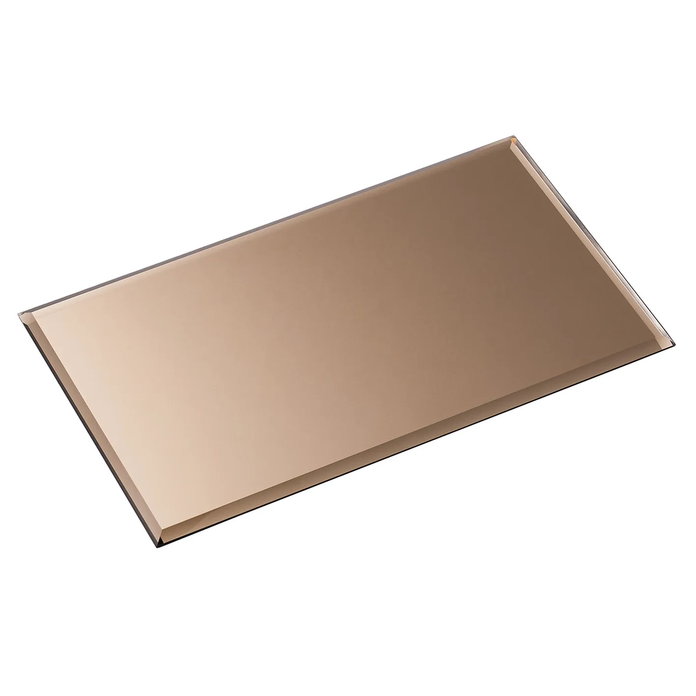 Nagel glassplate rectangular, Smoked brown STOFF Nagel