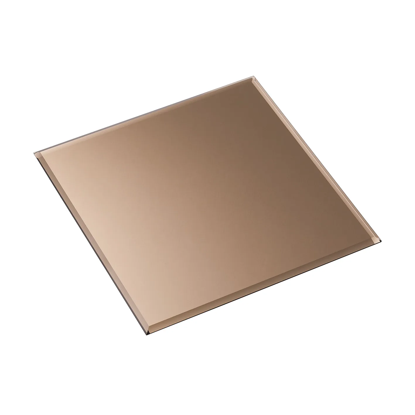 Nagel glassplate square, Smoked brown STOFF Nagel