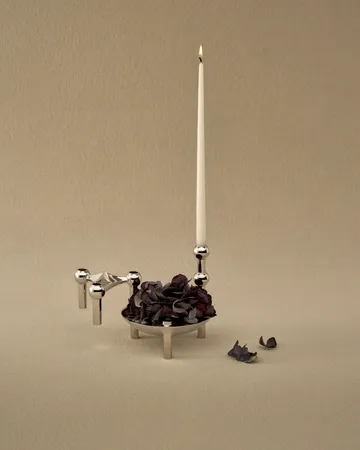 Nagel skål 13,8 cm - krom - STOFF