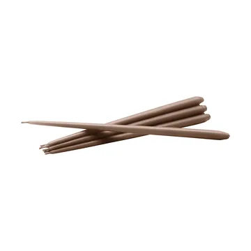 STOFF Nagel antikklys by ester & erik 6-pack - Soft brown - STOFF Nagel