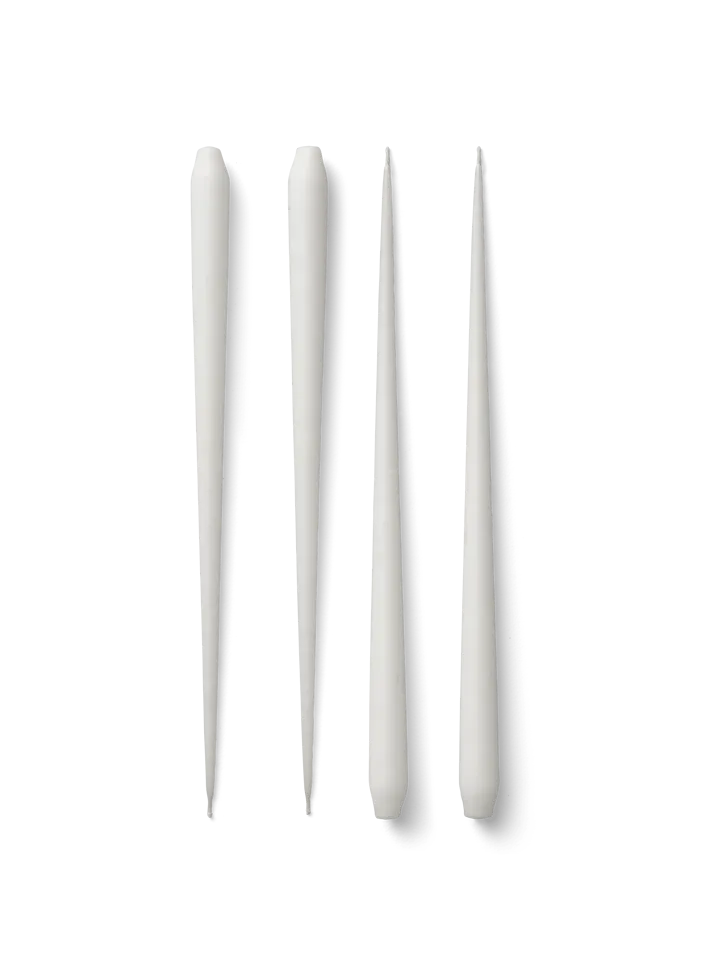 STOFF Nagel antikklys by ester & erik large 4-pk - White - STOFF Nagel