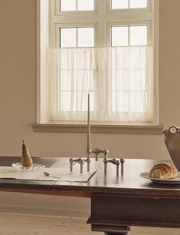 STOFF Nagel lysestake 3-pakning - Børstet krom - STOFF Nagel