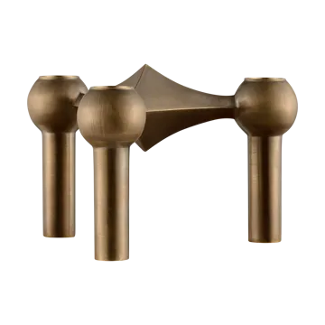 STOFF Nagel lysestake - Bronzed brass - STOFF Nagel