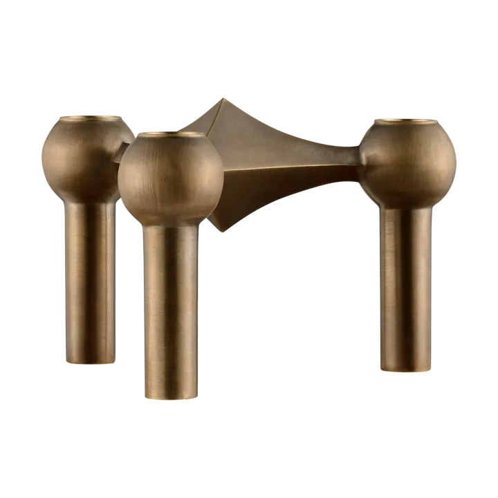STOFF Nagel lysestake - Bronzed brass - STOFF Nagel