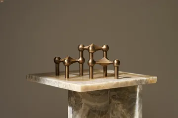 STOFF Nagel lysestake - Bronzed brass - STOFF Nagel