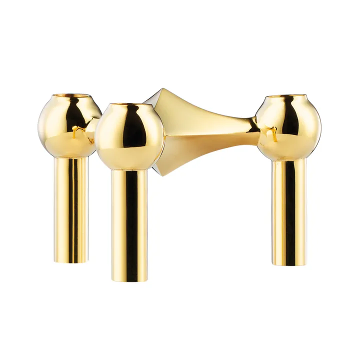 STOFF Nagel lysestake - messing - STOFF Nagel