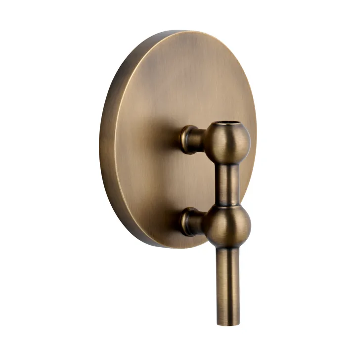 STOFF Nagel lysestake vegg - Bronzed messing - STOFF Nagel