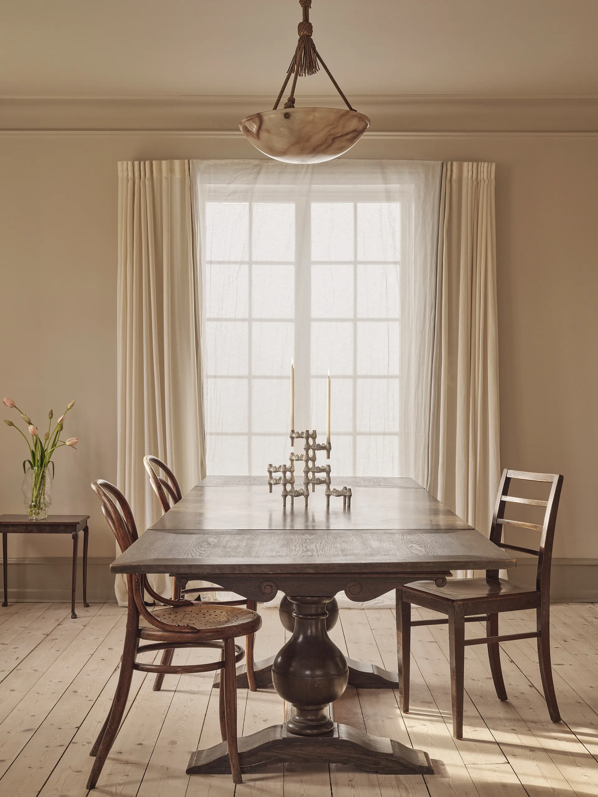 STOFF Nagel Quist lysestake 3-pakning, Børstet krom STOFF Nagel