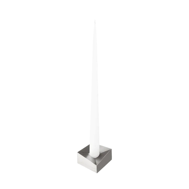 STOFF Nagel reflect lysestake large 3,2 cm - Børstet krom - STOFF Nagel