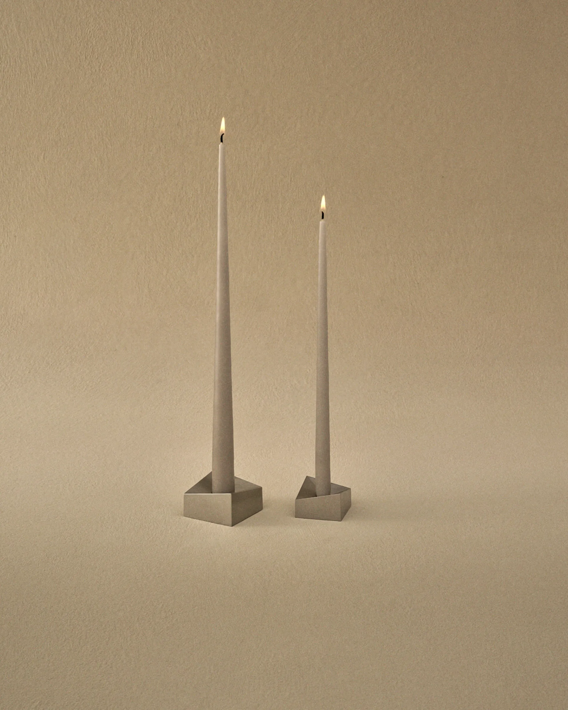 STOFF Nagel reflect lysestake small 2,7 cm, Børstet krom STOFF Nagel
