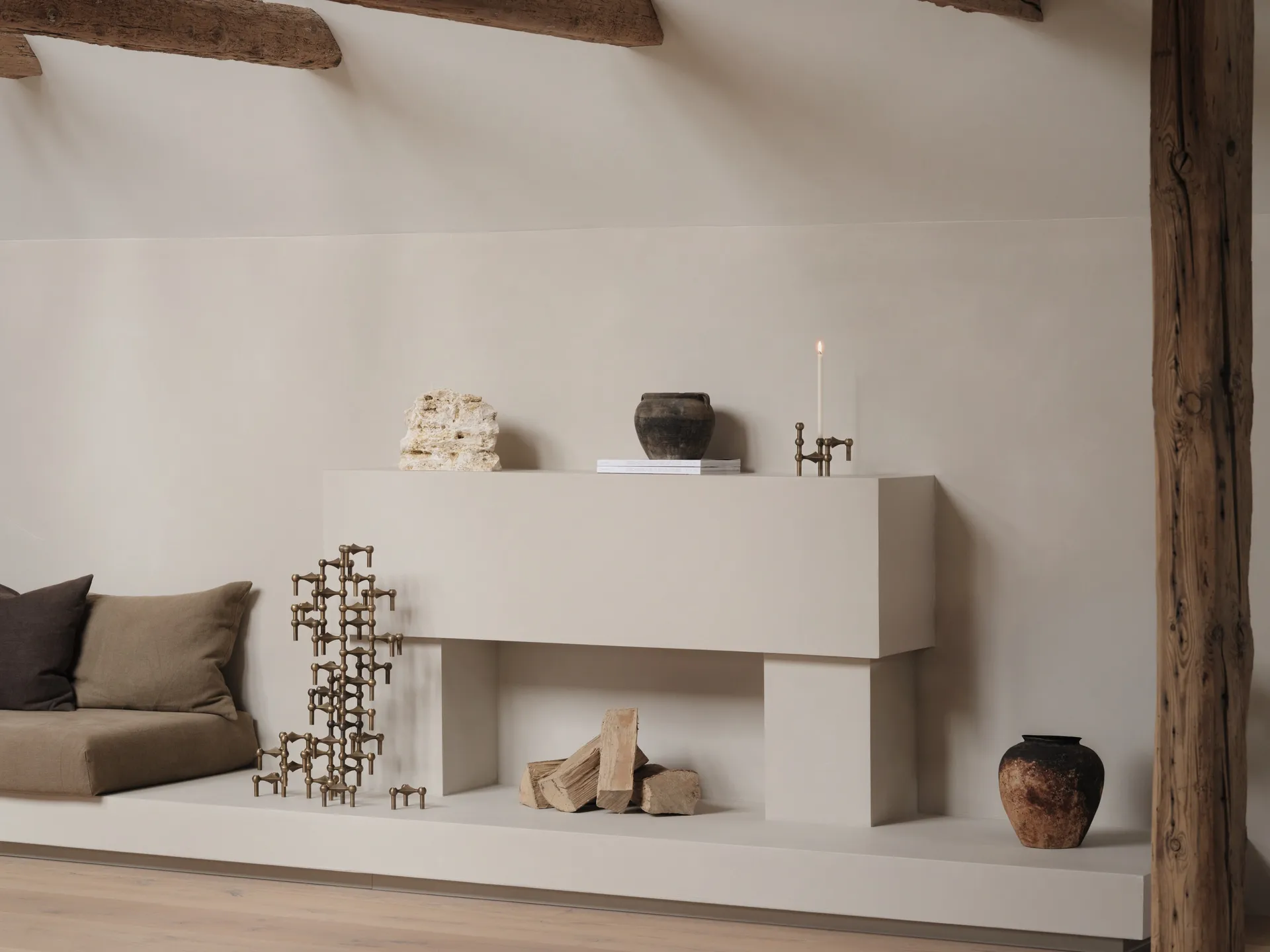 STOFF Nagel vase, Bronzed brass STOFF Nagel