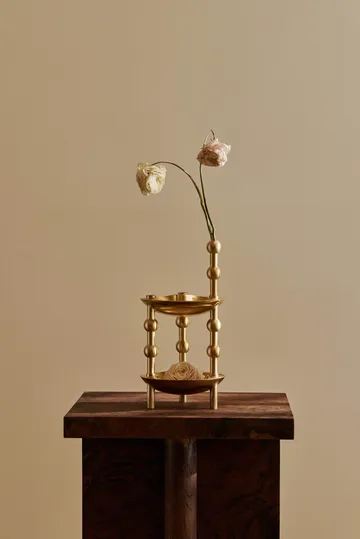 STOFF Nagel vase - Børstet messing - STOFF Nagel