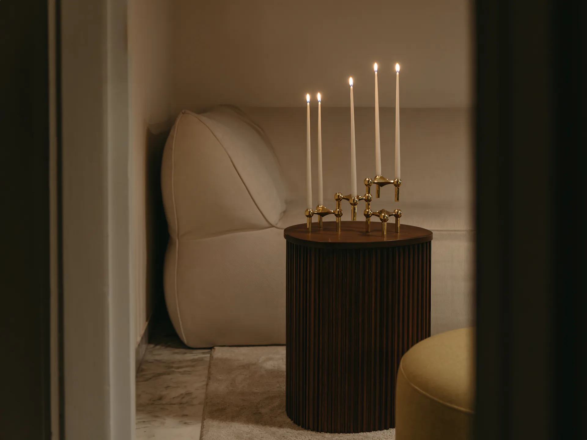 STOFF antikklys by ester & erik large 4-pk, Off-white STOFF