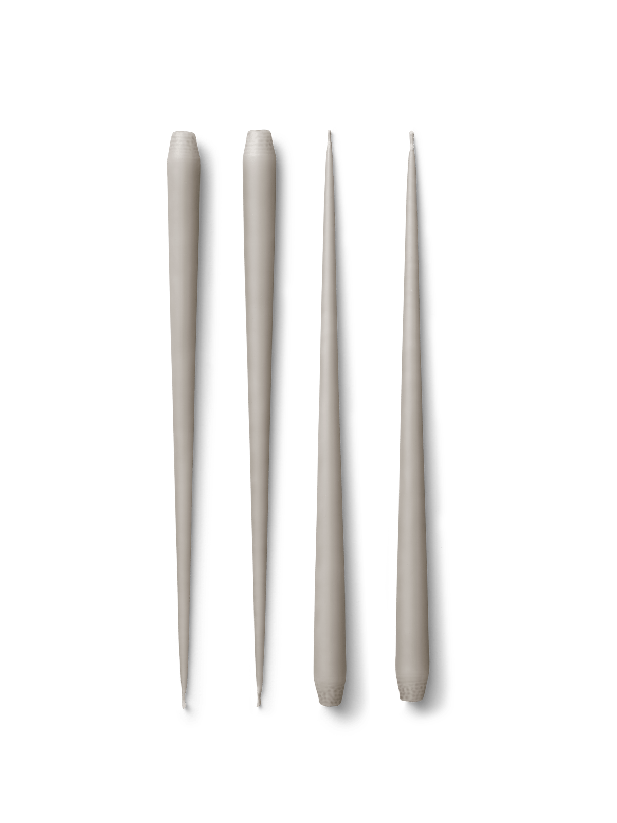 STOFF Nagel - Large taper candles by Ester&Erik, 4 pcs - Sand