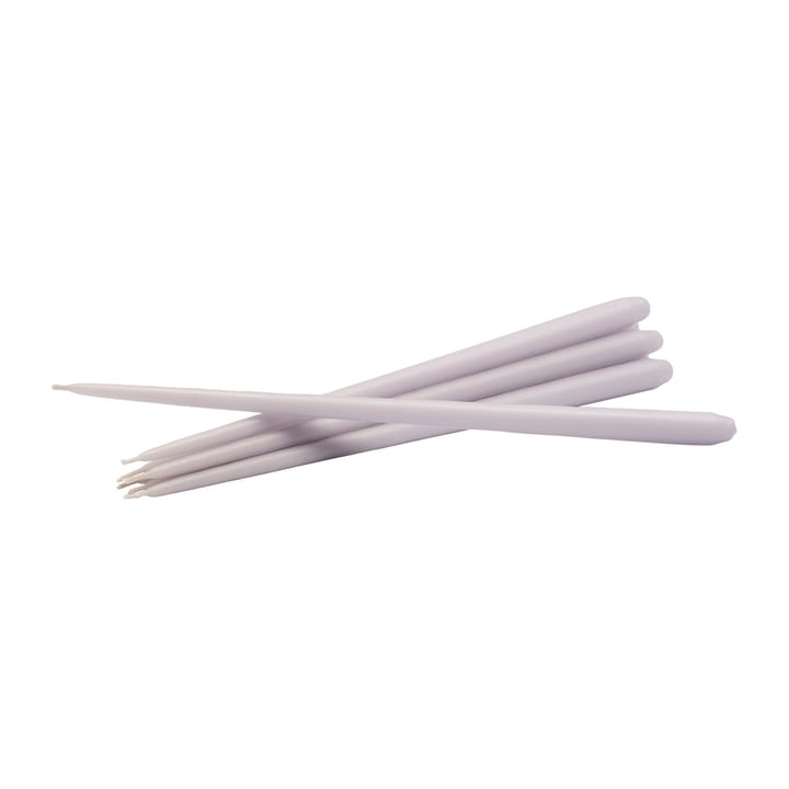 STOFF Konisk stearinlys ester & erik 6-stk. - Light lavender - STOFF