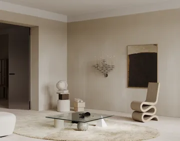 STOFF Nagel lysestake 2 deler - Krom - undefined - STOFF