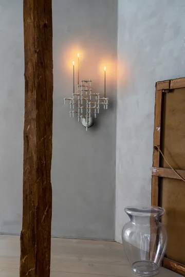 STOFF Nagel lysestake 2 deler - Krom - undefined - STOFF