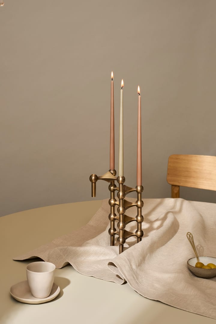 STOFF Nagel lysestake 3-pakn., Bronzed brass STOFF