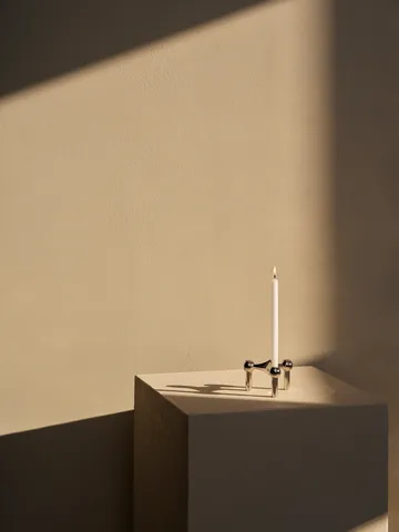 STOFF Nagel lysestake - krom - STOFF