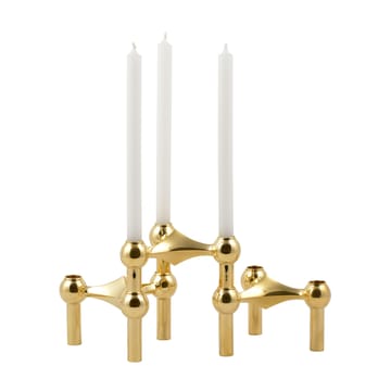 STOFF Nagel lysestake - messing - STOFF