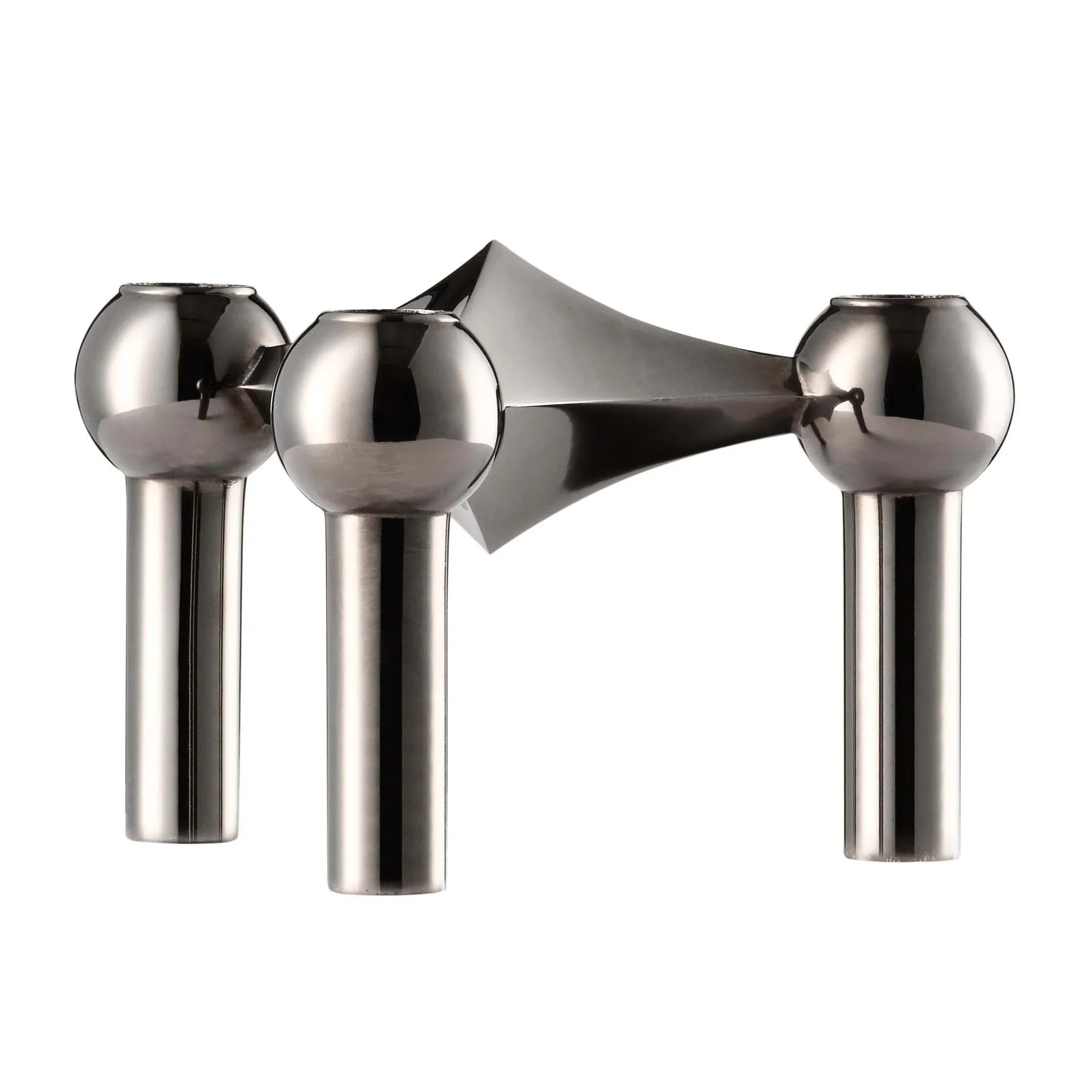 STOFF Nagel lysestake, Svart krom STOFF