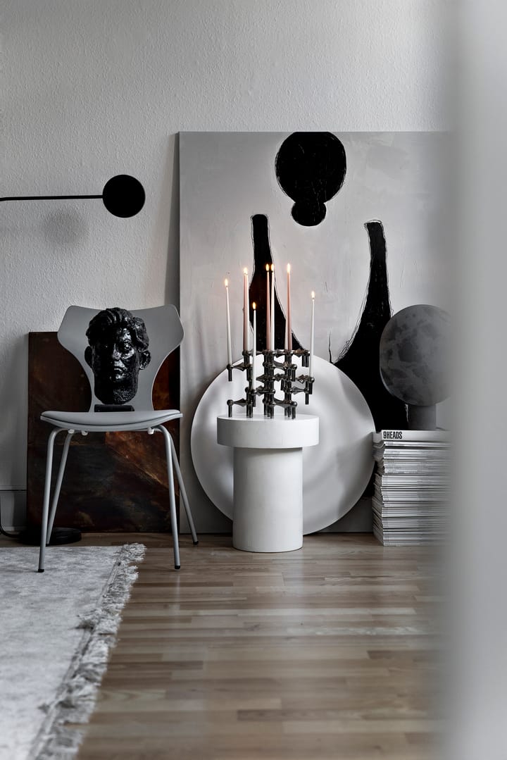 STOFF Nagel lysestake, Svart krom STOFF