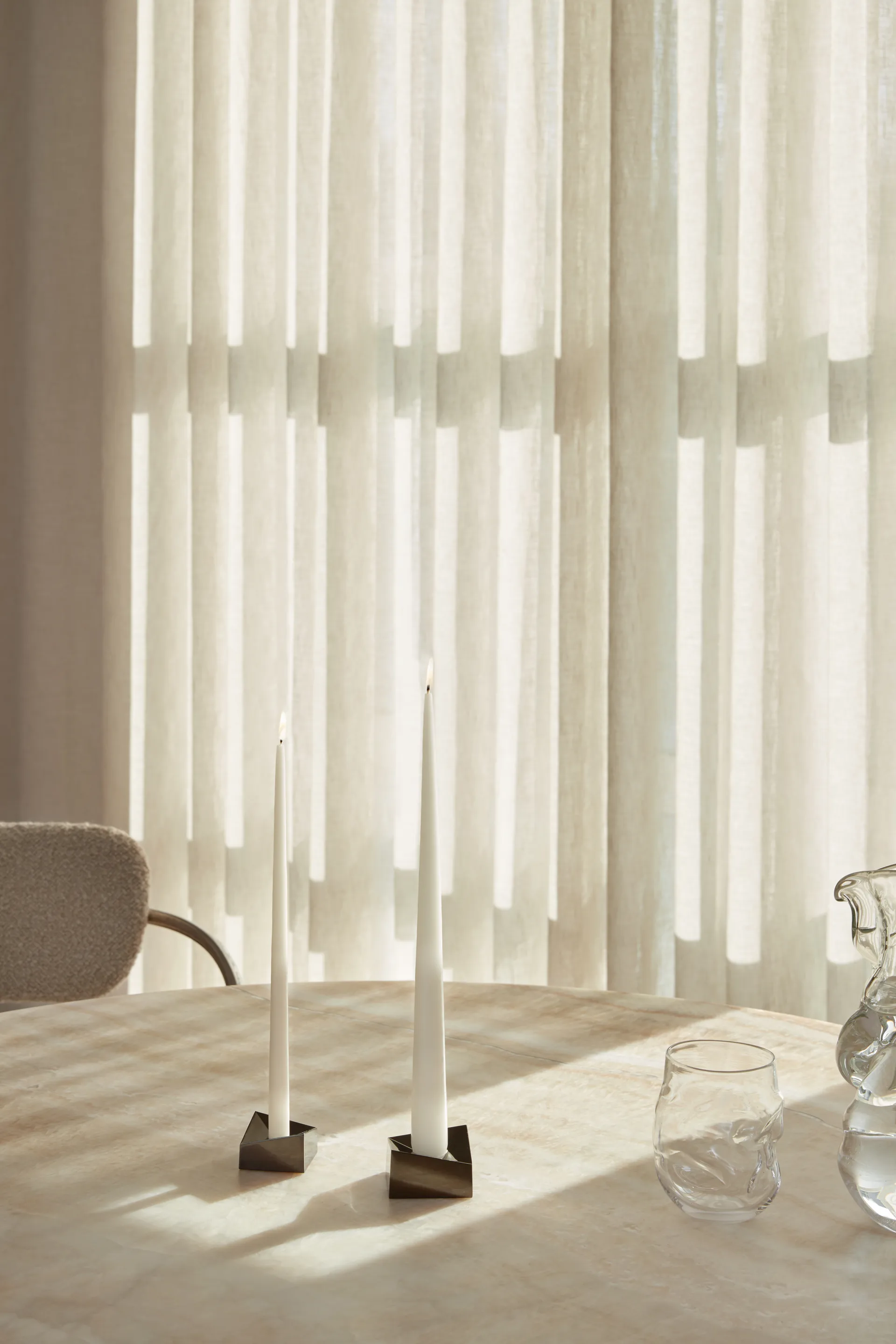 STOFF Nagel reflect lysestake small 2,7 cm, Sort krom STOFF