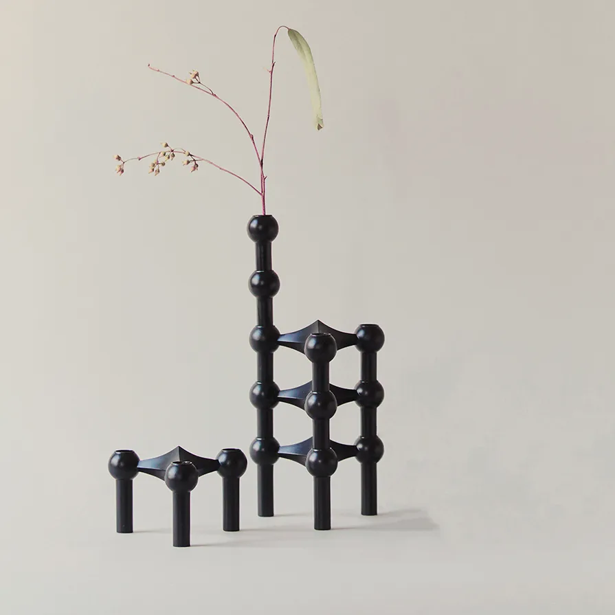 STOFF Nagel vase, Svart STOFF