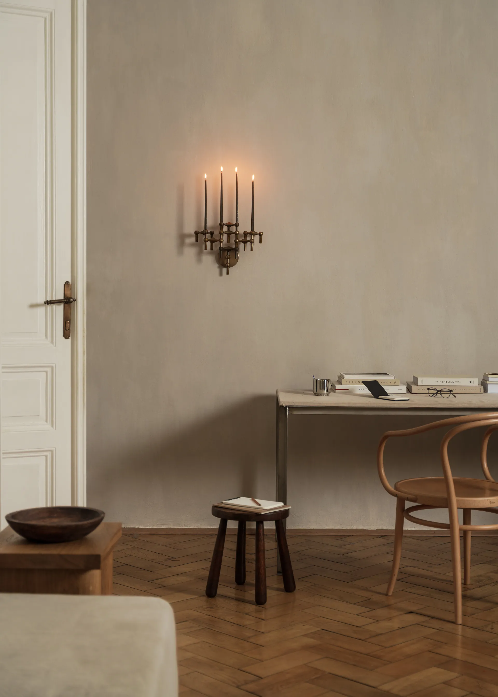 STOFF Nagel vegglysestake, Bronzed messing STOFF