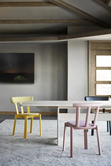 Alt bord 320x110 cm bjørk - Lys mattlakk - Stolab