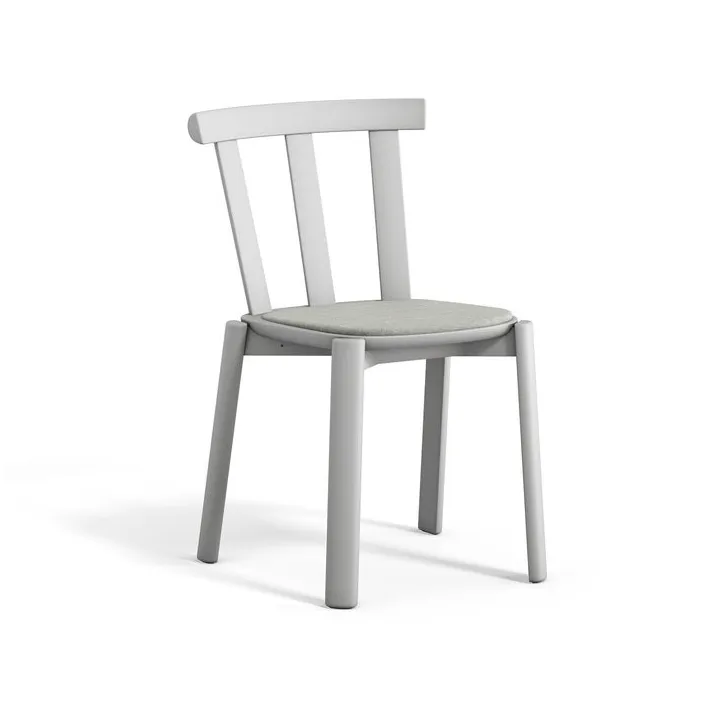 Alt stol kledd sete bjørk, Hallingdal 65-110 light grey-lys grå 51 Stolab