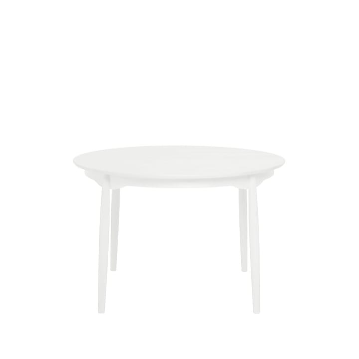 Carl spisebord bjørk - Hvit 21 dekkende, fast plate - Stolab